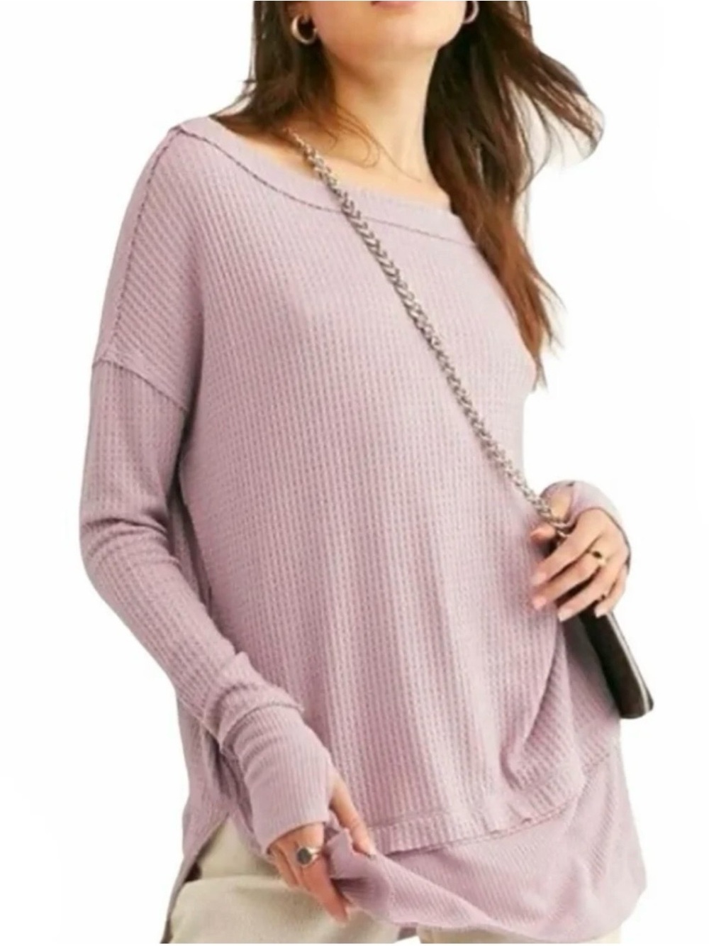 We The Free | Lilac Thermal Knit Tunic